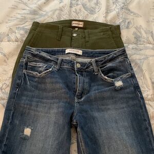 Chic Distressed Wide Leg Jeans in Blue by LoverVet by vervet